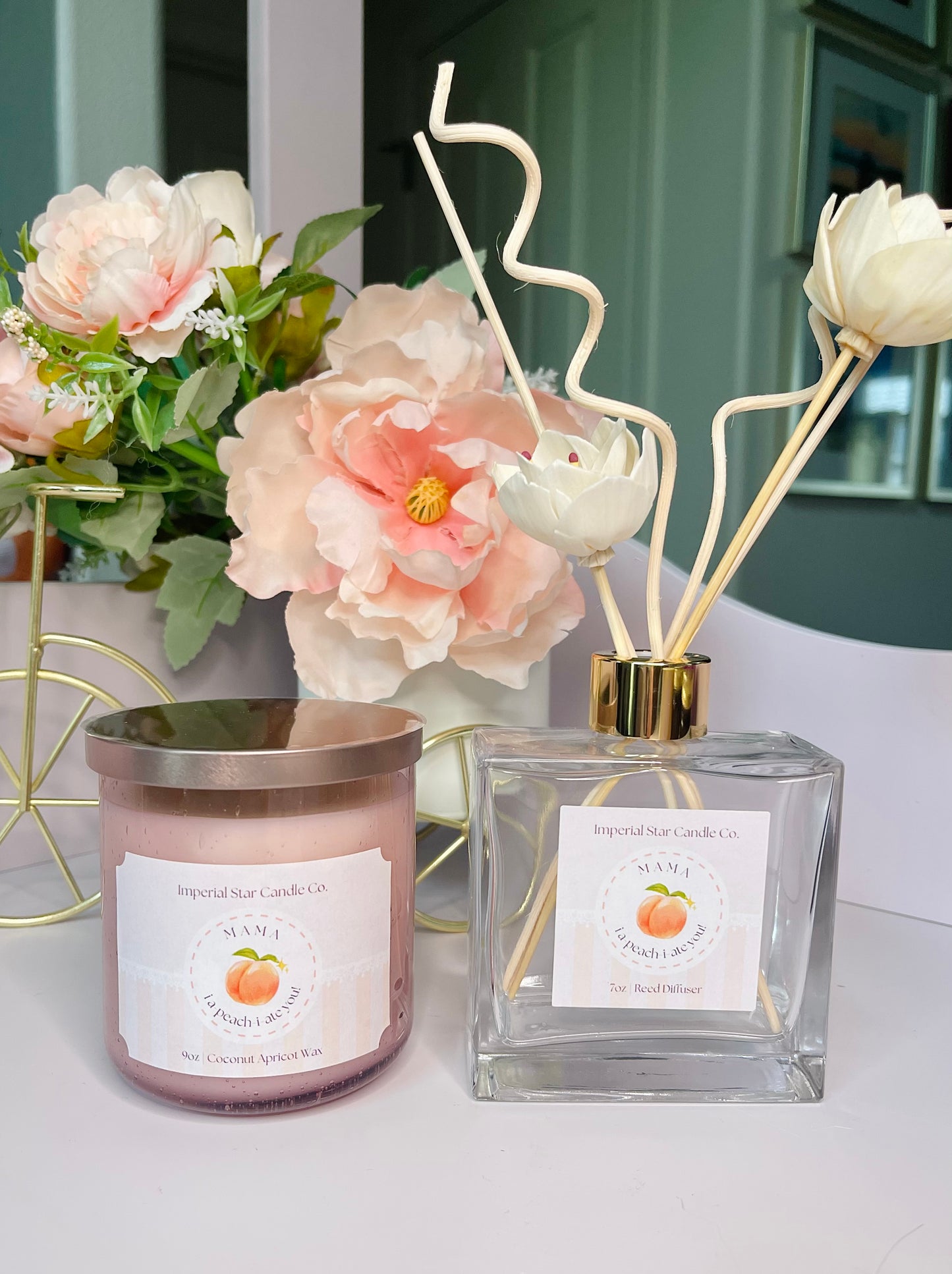 Mama, I a-peach-i-ate You & Reed Diffuser